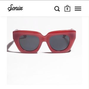Sonix Tokyo Dream sunglasses in milky red